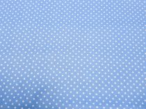 Textillux.sk - produkt Bavlnená látka mini bodka 2 mm šírka 140 cm - 23-1592 biela bodka,modrá