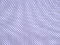 Textillux.sk - produkt Bavlnená látka mini bodka 2 mm šírka 140 cm - 26-1439biela bodka, svetlá levandula