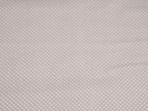 Textillux.sk - produkt Bavlnená látka mini bodka 2 mm šírka 140 cm - 28x- biela bodka, šedohnedá