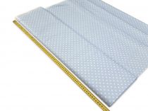 Textillux.sk - produkt Bavlnená látka mini bodky 4 mm šírka 140 cm - 2- 1568 biele bodky, svetlo-modrá