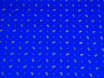 Textillux.sk - produkt Bavlnená látka mini kvet šírka 140 cm - 8-1621 žltý kvet, modrá