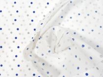 Textillux.sk - produkt Bavlnená látka modrá bodka 140 cm++++