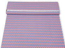 Textillux.sk - produkt Bavlnená látka modrý cik-cak 140 cm