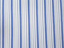 Textillux.sk - produkt Bavlnená látka modrý nepravidelný pásik 140 cm - 2-1625 modrý pásik, šedá