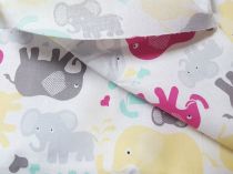 Textillux.sk - produkt Bavlnená látka pastelové sloníky 160 cm
