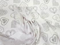 Textillux.sk - produkt Bavlnená látka prepletané srdcia 140 cm