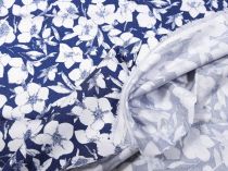Textillux.sk - produkt Bavlnená látka rifľovina s kvetom 150 cm