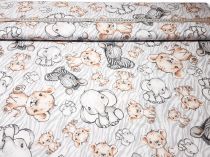 Textillux.sk - produkt Bavlnená látka rozkošné zvieratká na vzore 160 cm