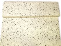 Textillux.sk - produkt Bavlnená látka so zlatou bodkou 140 cm