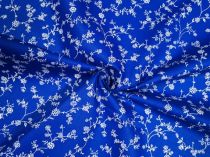 Textillux.sk - produkt Bavlnená látka ťahavé kvietky 140 cm - 3- ťahavé kvietky, modrá