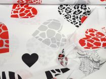 Textillux.sk - produkt Bavlnená látka tigrované srdcia 160 cm