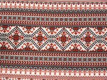Textillux.sk - produkt Bavlnená látka vzor starej mamy 140 cm - 2-1017 vzor starej mamy,červená