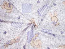 Textillux.sk - produkt Bavlnená látka zajačik s gombíkom 140 cm