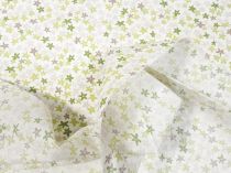 Textillux.sk - produkt Bavlnená látka zeleno-hnedý kvet 140 cm