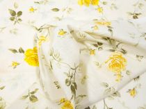Textillux.sk - produkt Bavlnená látka žlté šípové ruže 140 cm