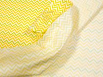 Textillux.sk - produkt Bavlnená látka žlto-zelený cik cak 140 cm