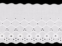 Textillux.sk - produkt Bavlnená madeira - štykovanie šírka 12 cm - biela