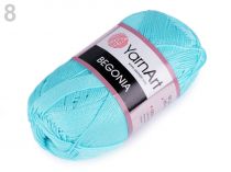 Textillux.sk - produkt Bavlnená pletacia priadza Begonia 50 g - 8 (5353) modrá tyrkys.