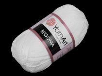 Textillux.sk - produkt Bavlnená pletacia priadza Begonia 50 g - 17 (1000) biela
