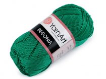 Textillux.sk - produkt Bavlnená pletacia priadza Begonia 50 g - 18 (6334) zelená pastelová tmavá