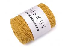 Textillux.sk - produkt Bavlnená pletacia priadza Cotton Macramé 250 g - 5 (23) horčicová