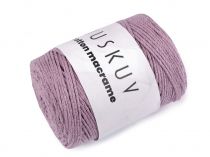 Textillux.sk - produkt Bavlnená pletacia priadza Cotton Macramé 250 g - 6 (7) fialová lila