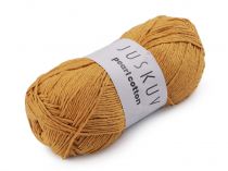 Textillux.sk - produkt Bavlnená pletacia priadza Pearl Cotton 100 g - 2 (46) horčicová