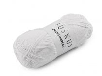 Textillux.sk - produkt Bavlnená pletacia priadza Pearl Cotton 100 g - 9 (43) biela