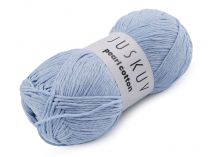 Textillux.sk - produkt Bavlnená pletacia priadza Pearl Cotton 100 g - 11 (22) modrá svetlá