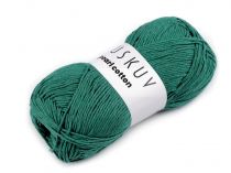 Textillux.sk - produkt Bavlnená pletacia priadza Pearl Cotton 100 g - 18 (58) zelená jedla