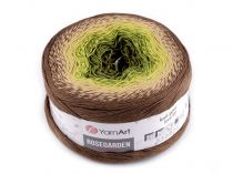 Textillux.sk - produkt Bavlnená pletacia priadza Rosegarden 250 g - 12 (322) hnedá zelená