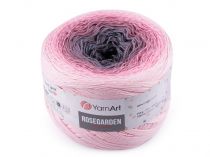 Textillux.sk - produkt Bavlnená pletacia priadza Rosegarden 250 g - 14 (313) ružová str. šedá