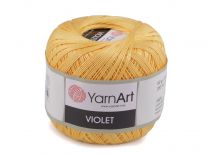 Textillux.sk - produkt Bavlnená priadza háčkovacia Violet 50 g - 11 (4653) žltá  