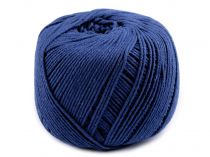 Textillux.sk - produkt Bavlnená priadza / šnúra macramé 550 g - 8 modrá zafírová