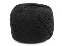 Textillux.sk - produkt Bavlnená priadza / šnúra macramé 550 g - 10 čierna