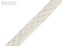 Textillux.sk - produkt Bavlnená šnúra Ø9 mm splietaná - REZ00 režná svetlá