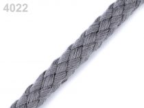 Textillux.sk - produkt Bavlnená šnúra Ø9 mm splietaná - 4022 šedá