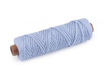 Textillux.sk - produkt Bavlnená šnúra macramé Ø3 mm - 9 modrá svetlá