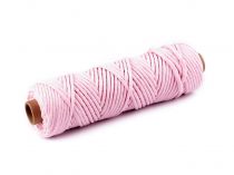 Textillux.sk - produkt Bavlnená šnúra macramé Ø3 mm - 11 ružová najsv.