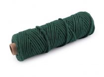 Textillux.sk - produkt Bavlnená šnúra macramé Ø5 mm - 3 zelená malachitová