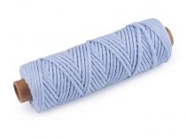Textillux.sk - produkt Bavlnená šnúra macramé Ø5 mm - 9 modrá svetlá