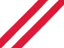 Textillux.sk - produkt Bavlnená šnúra plochá / dutinka šírka 12 mm - 7568 červená