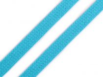 Textillux.sk - produkt Bavlnená šnúra plochá / dutinka šírka 12 mm - 4708 modrá azurová