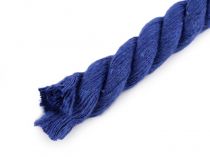 Textillux.sk - produkt Bavlnená šnúra točená Ø12 mm - 12 modrá námornícka
