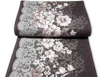 Textillux.sk - produkt Bavlnená štóla biele kvety s čipkou 50cm
