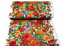 Textillux.sk - produkt Bavlnená štóla folk kvety 50cm
