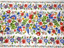 Textillux.sk - produkt Bavlnená štóla ľudové kvety v pásoch 50cm