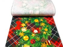 Textillux.sk - produkt Bavlnená štóla vianočná guľa s ihličím  50cm