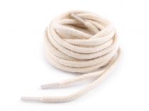 Textillux.sk - produkt Bavlnené šnúrky do topánok, tenisiek, mikín dĺžka 120 cm - 2 režná svetlá