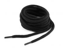 Textillux.sk - produkt Bavlnené šnúrky do topánok, tenisiek, mikín dĺžka 120 cm - 3 čierna